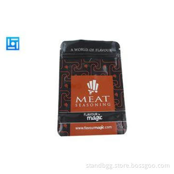 Beef Meat Sealable Foil Stand Up Ziplock Bags Moisture Proo